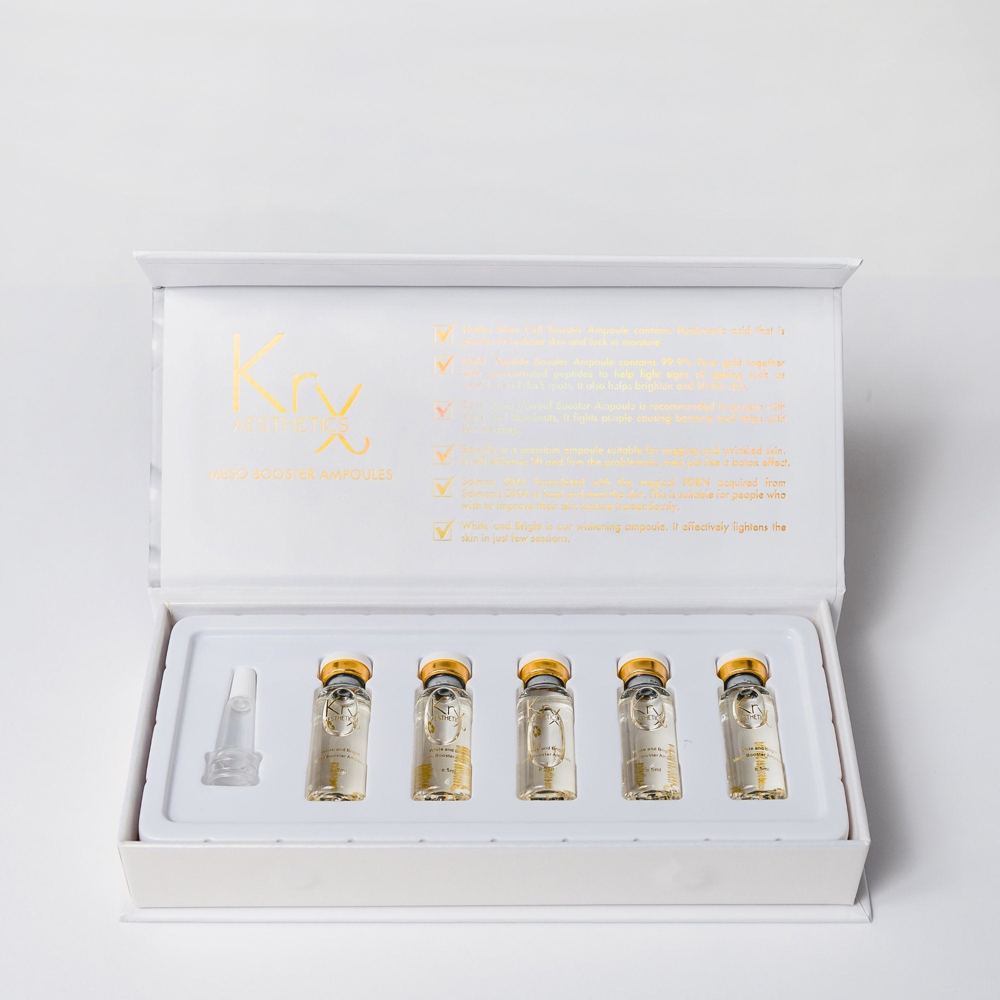 KrX Meso Booster Ampoule White and Bright - by Kin Aesthetics 