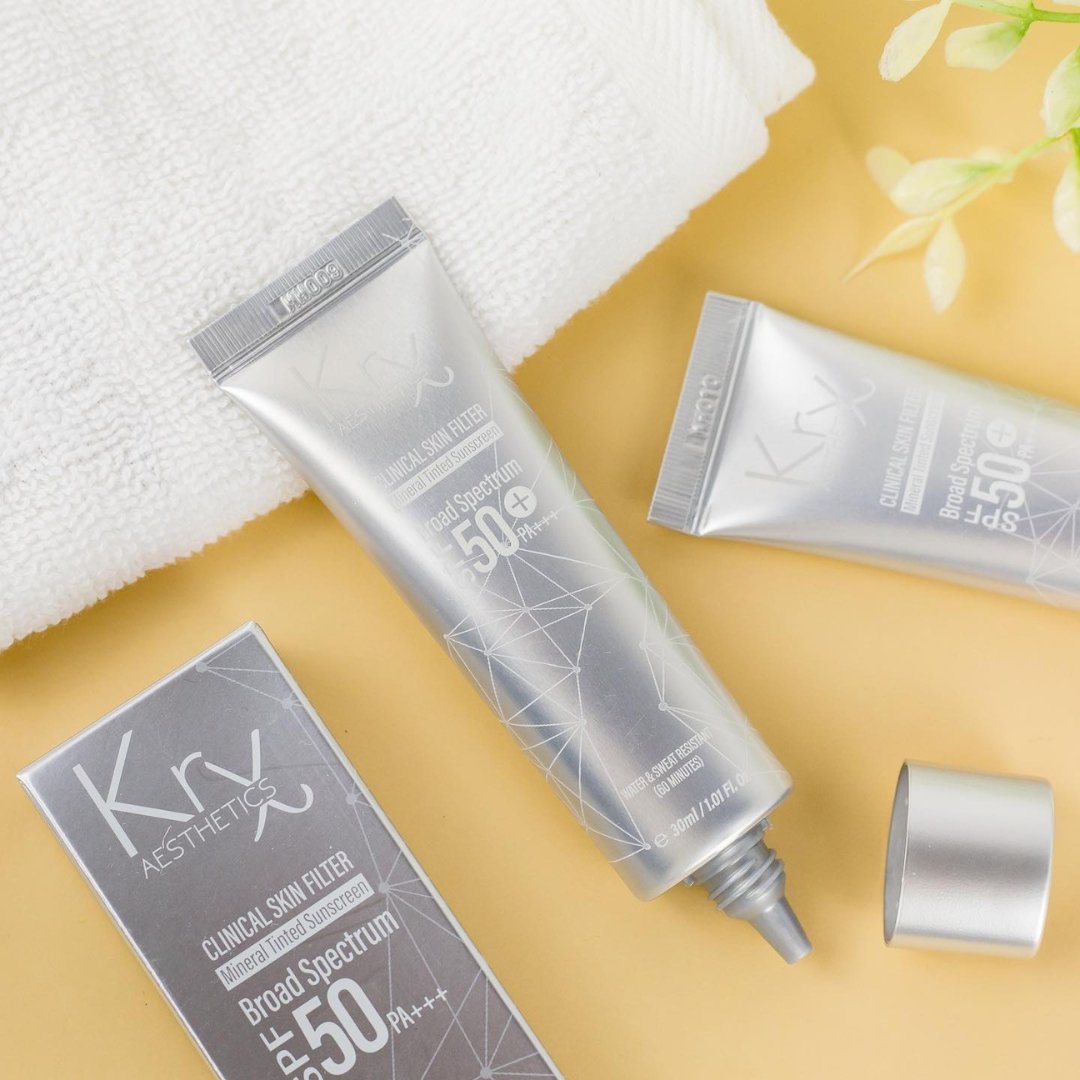 KrX Skin Filter Tinted Sunscreen SPF 50 PA+++ - by Kin Aesthetics 