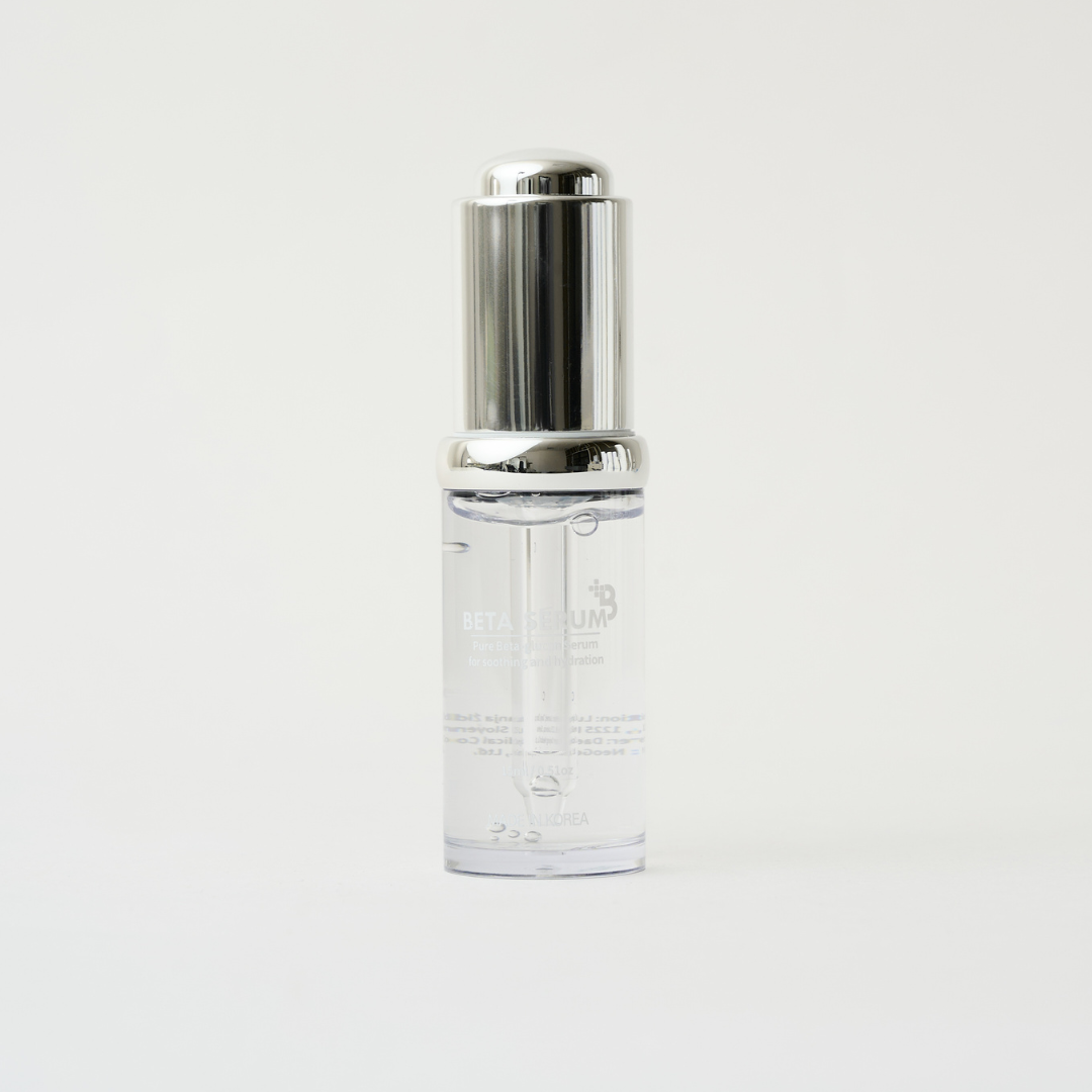 clear bottle full of serum