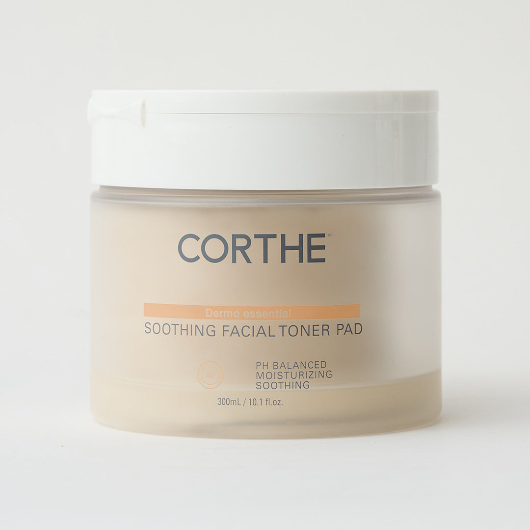 facial toner pads in a container