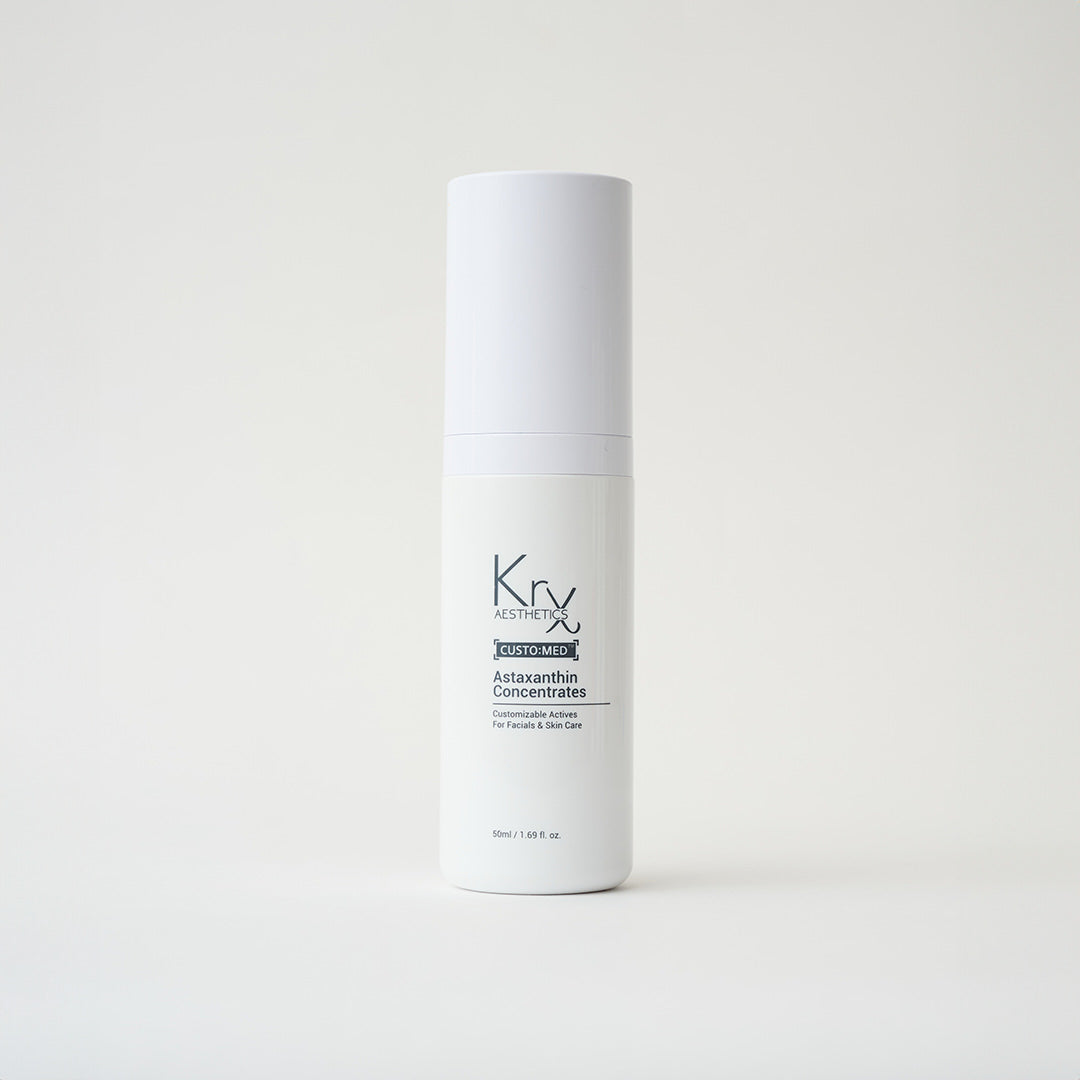 white bottle of skincare