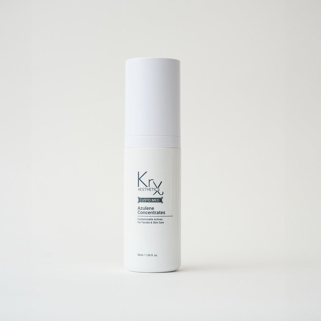 white bottle of skincare