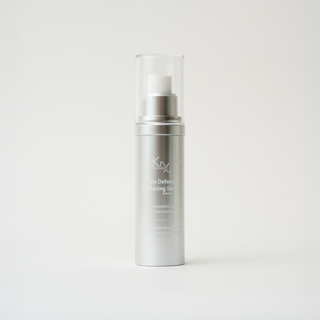 silver pump bottle of skincare
