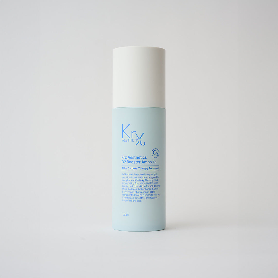 blue bottle of facial ampoule