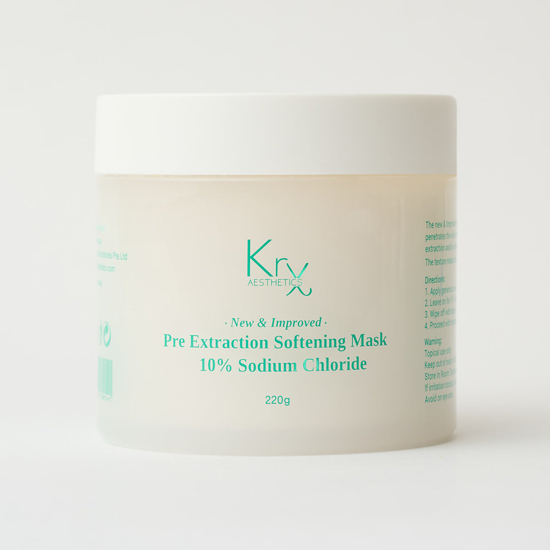 white container of cream pads for the face with green label