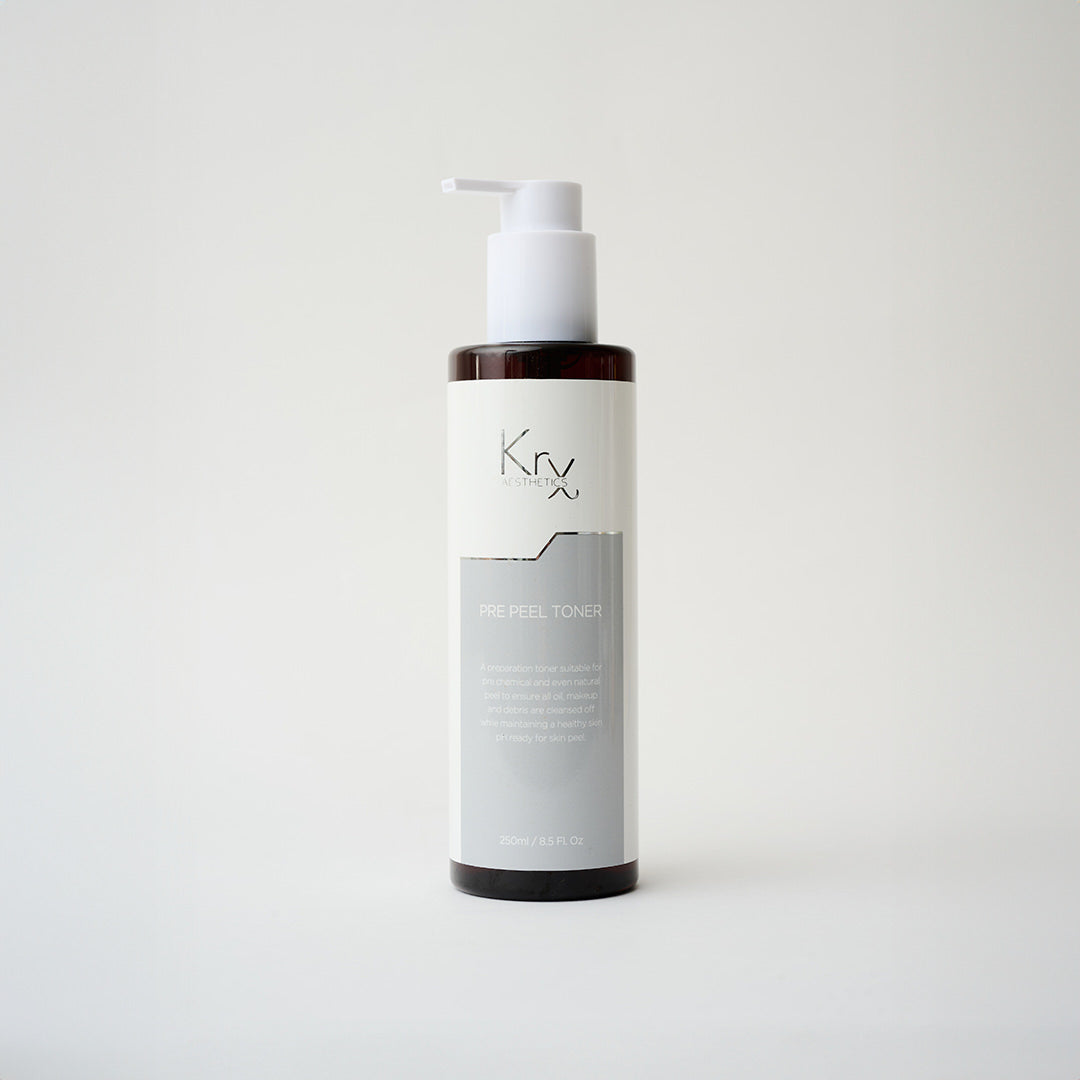 black pump bottle of facial toner