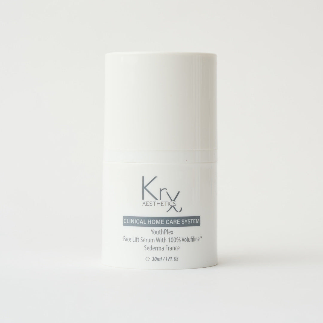 white bottle of face lift serum