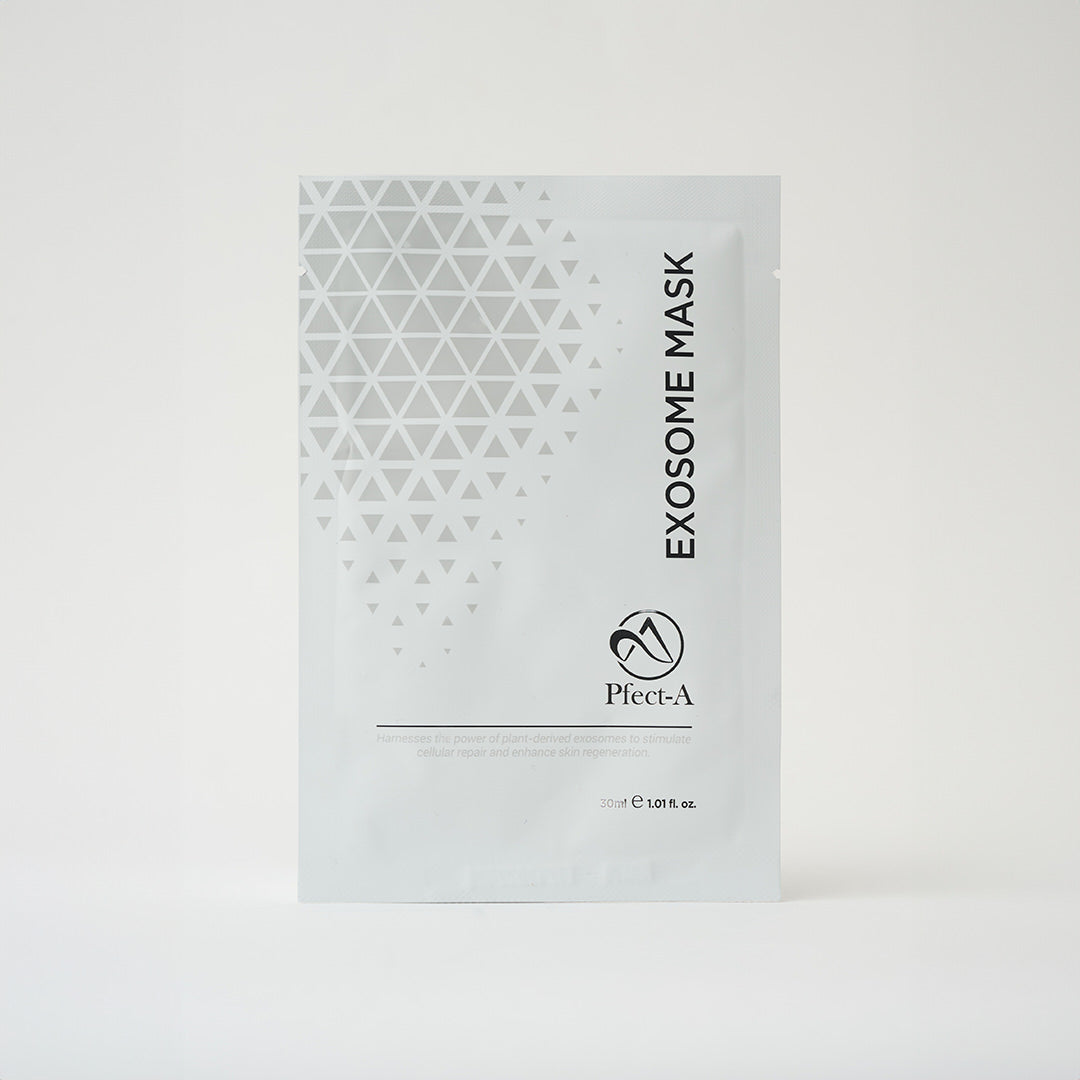 face sheet mask in white packaging