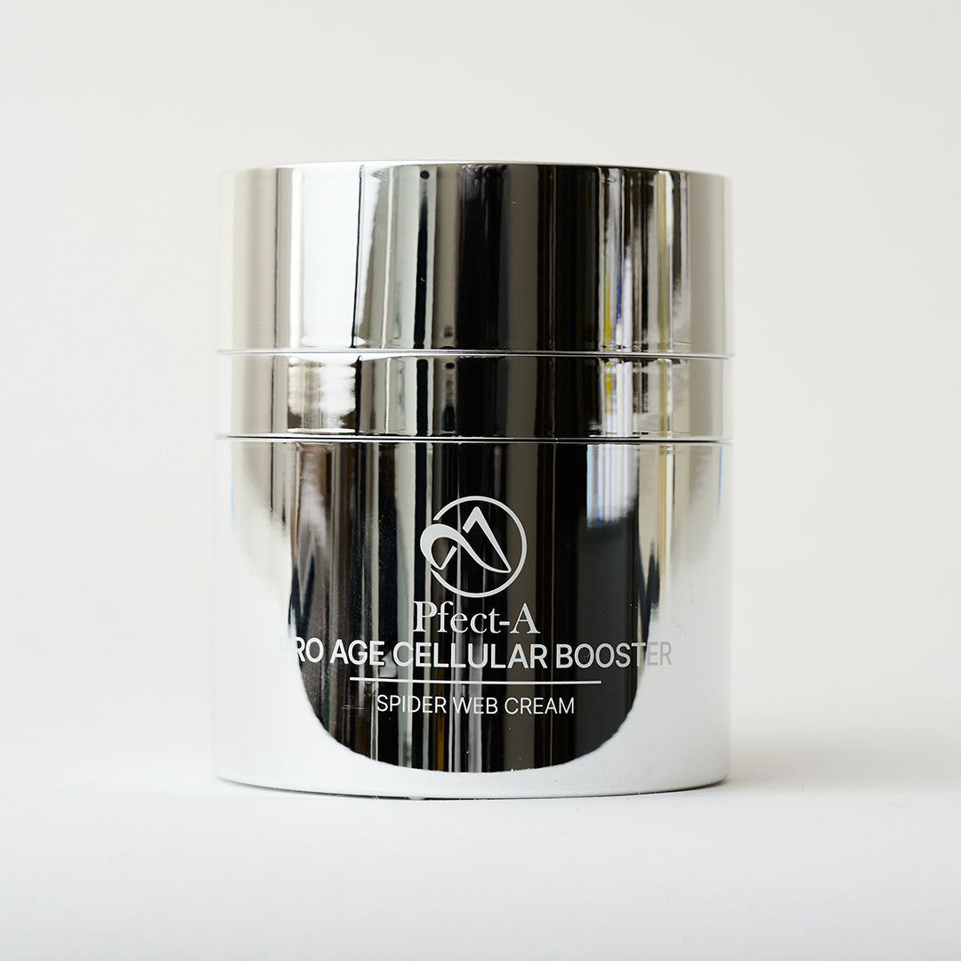facial cream in a silver container
