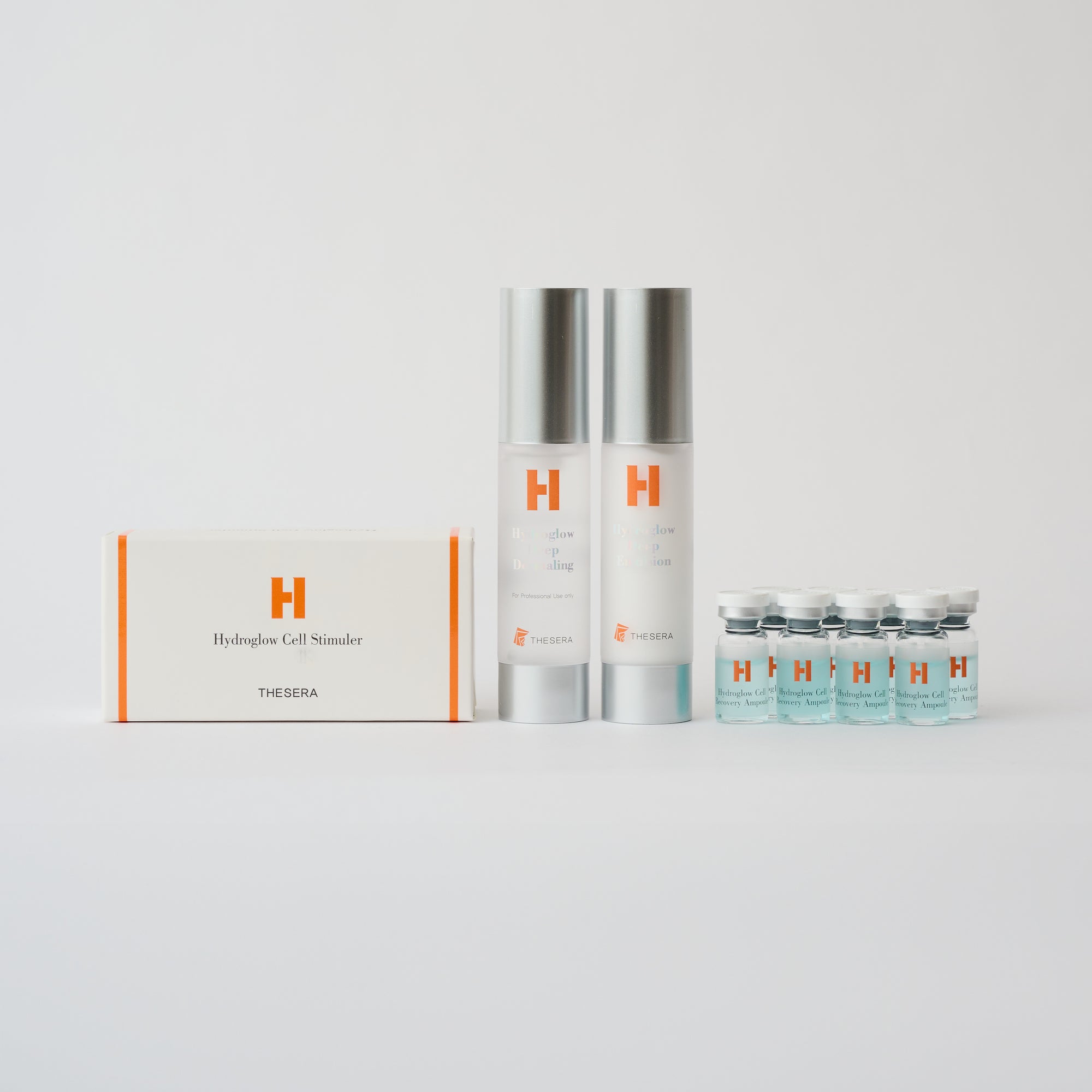 3 different skincare products lined up next to each other