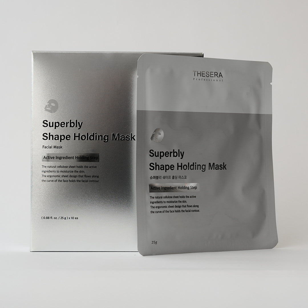 skincare sheet masks in a silver packaging